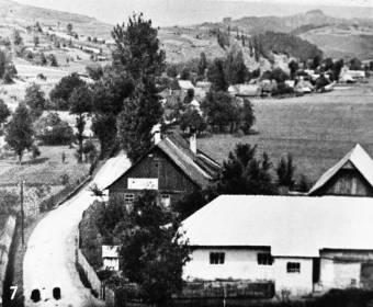 cesta a domy pred r. 1936 Nová Bystrica