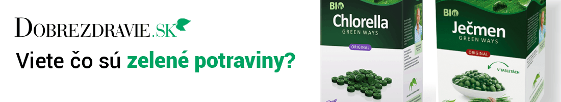 Zelený jačmeň a chlorella