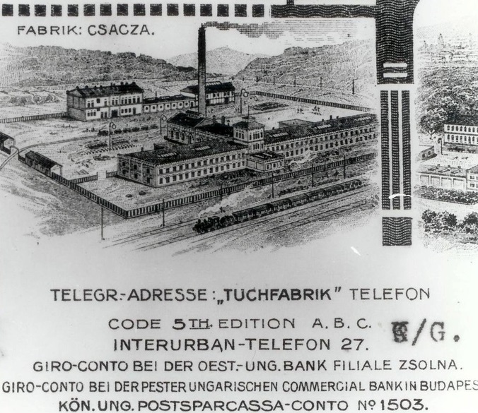 areal cadcianskej textilnej tovarne