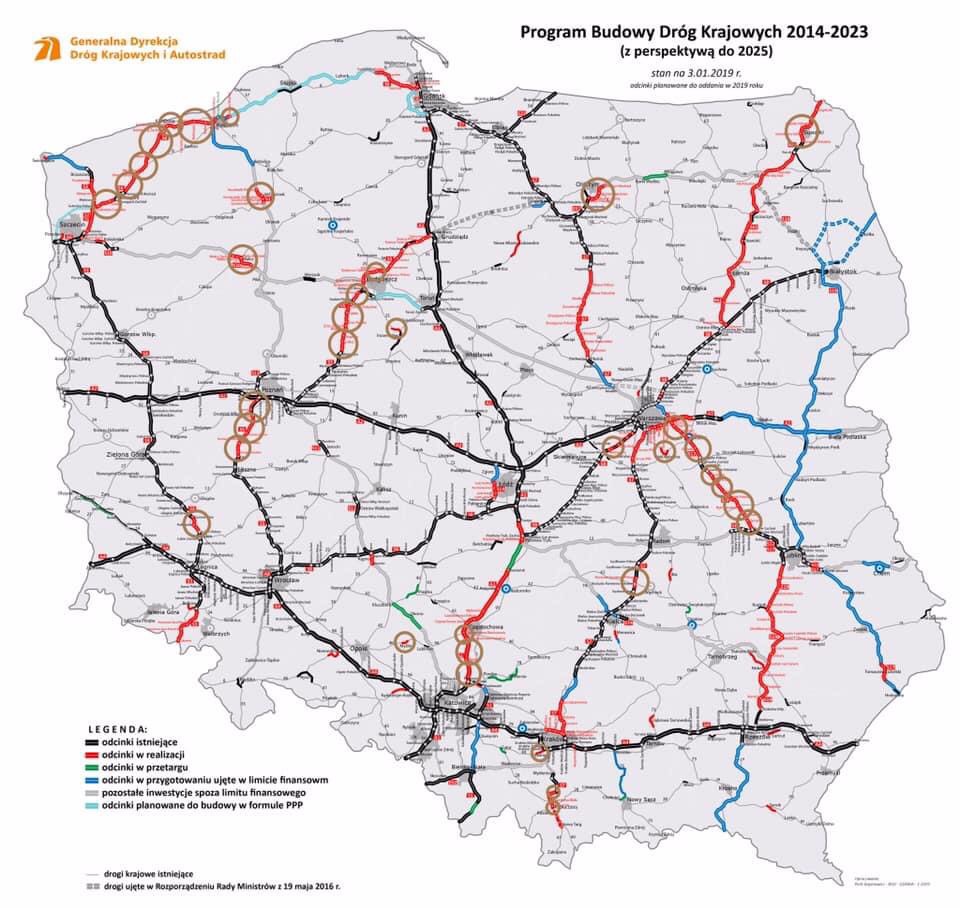 mapa polsko