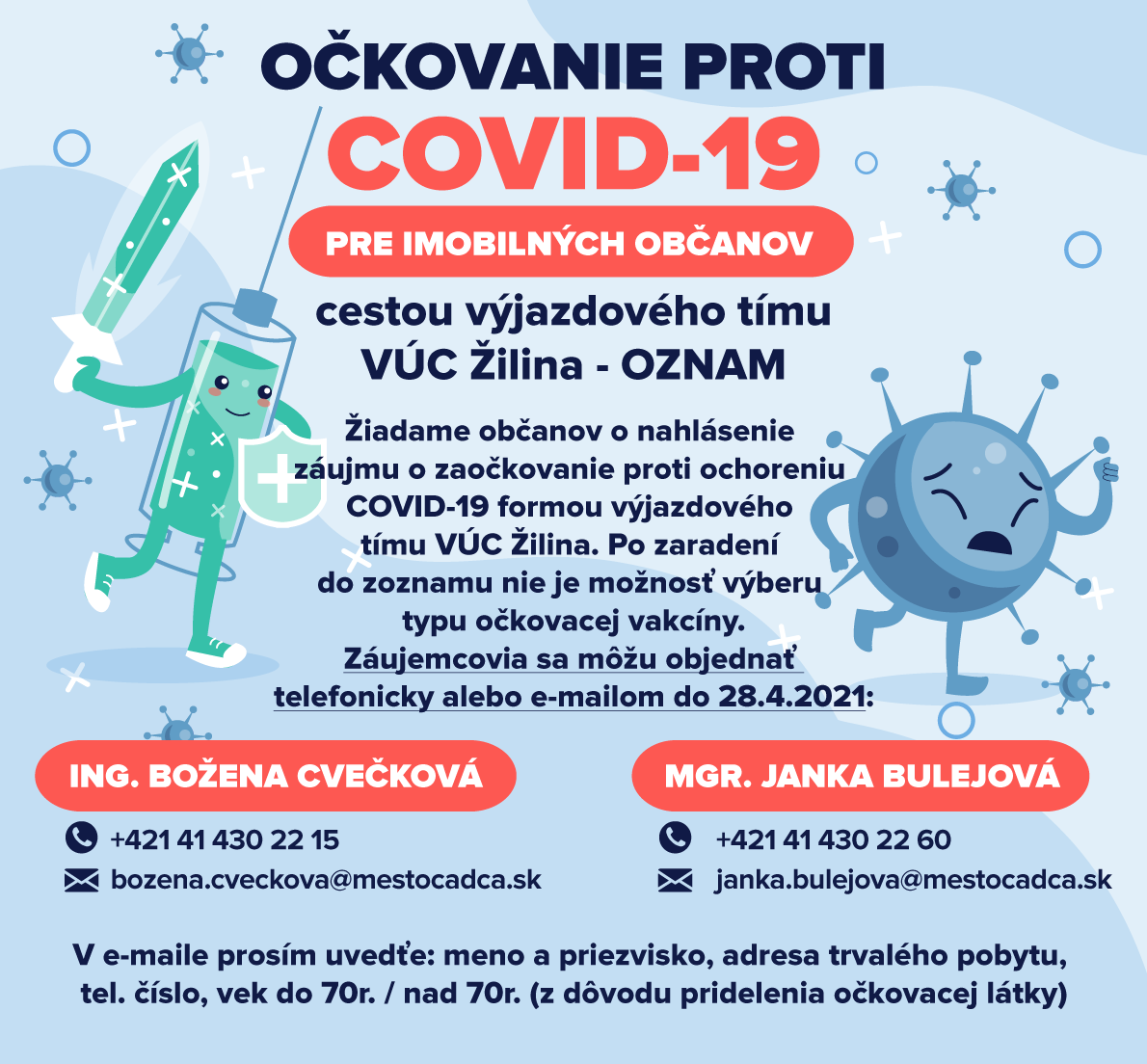 ockovanie VUC
