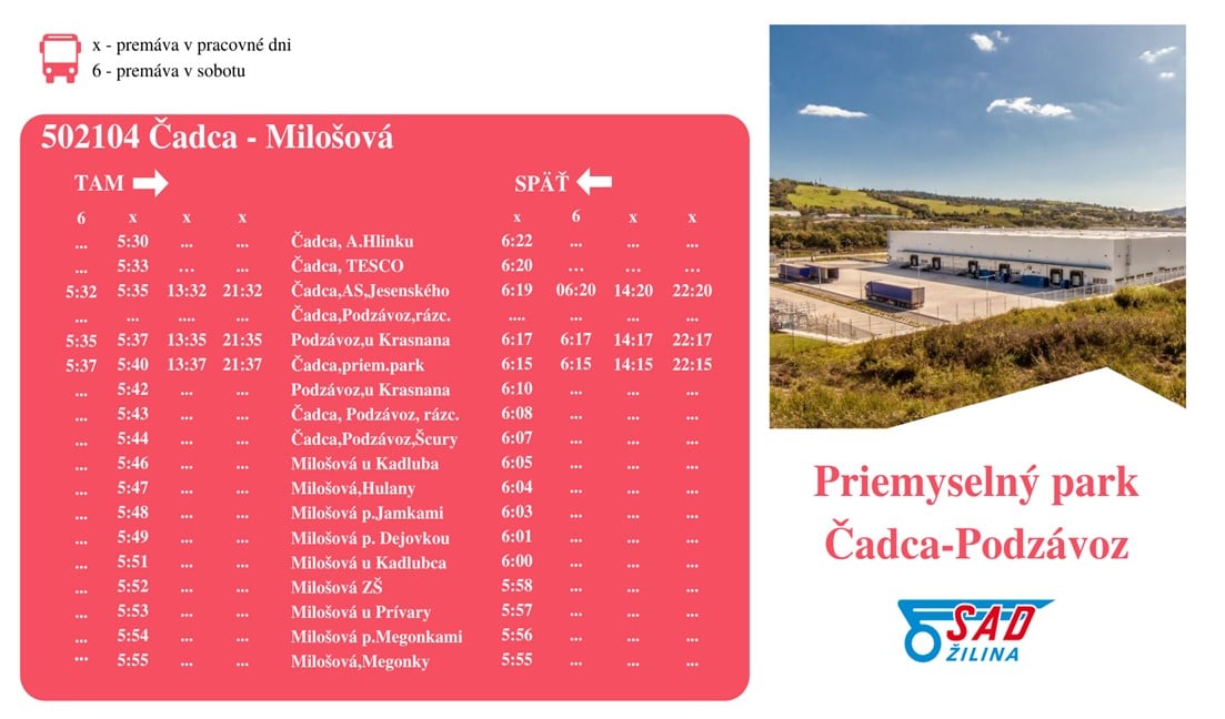 mhd cadca podzavoz