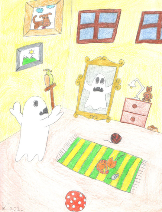 rozpravka strasidlo ilustracia