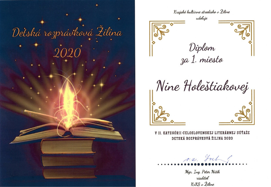 sutaz detska rozpravkova zilina diplom