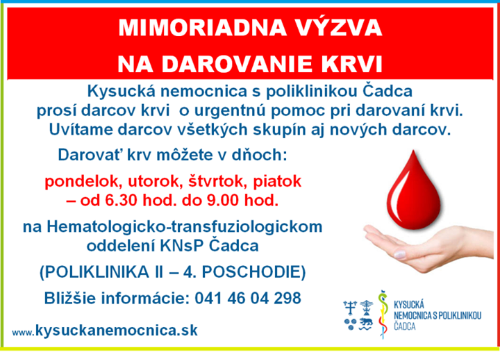 krv nemocnica