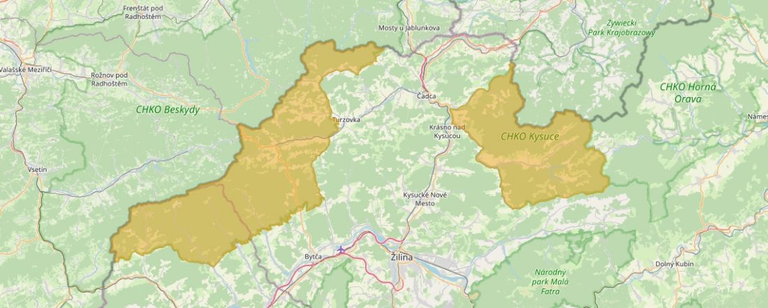 mapa chko