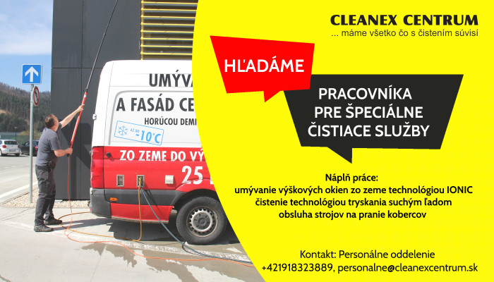 cleanex pracovna ponuka v
