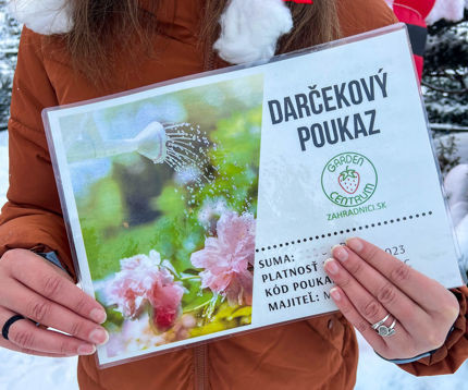 darcekova poukazka zahradnictvo oscadnica v