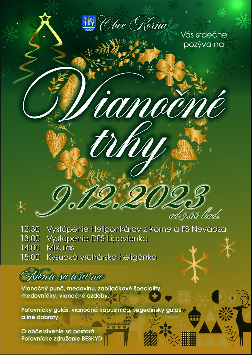 korna vianoce