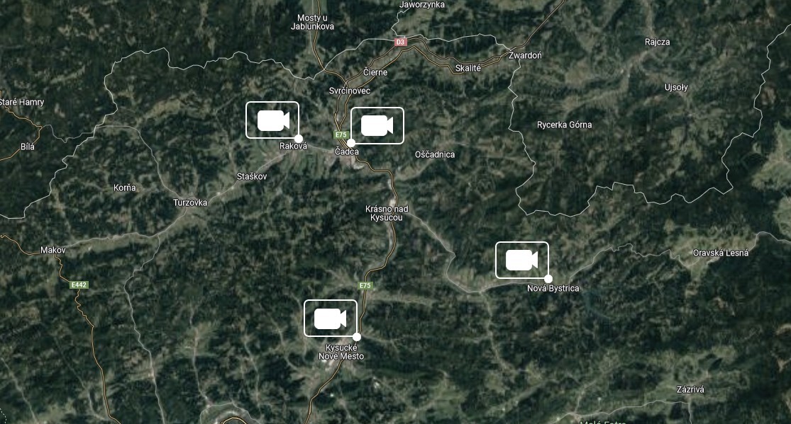radary mapa