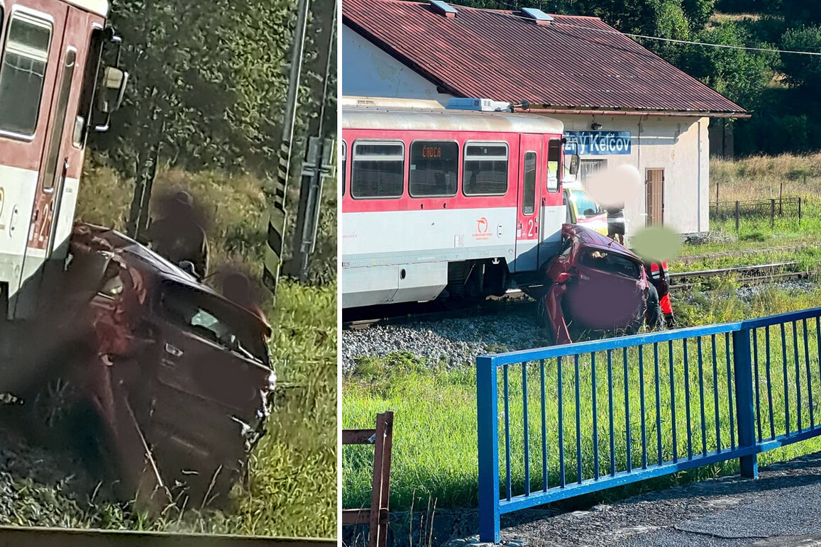 zrazka vlak Nižný Kelčov