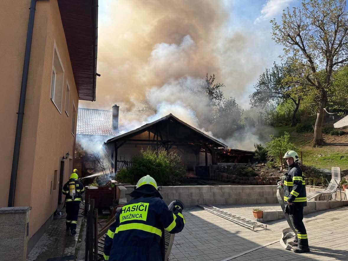 poziar sneznica