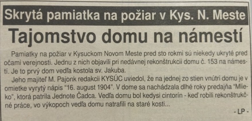 poziar kysucke nove mesto 1904