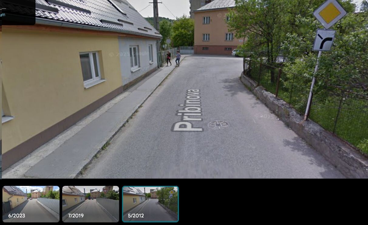 pribinova Mapy Google2012