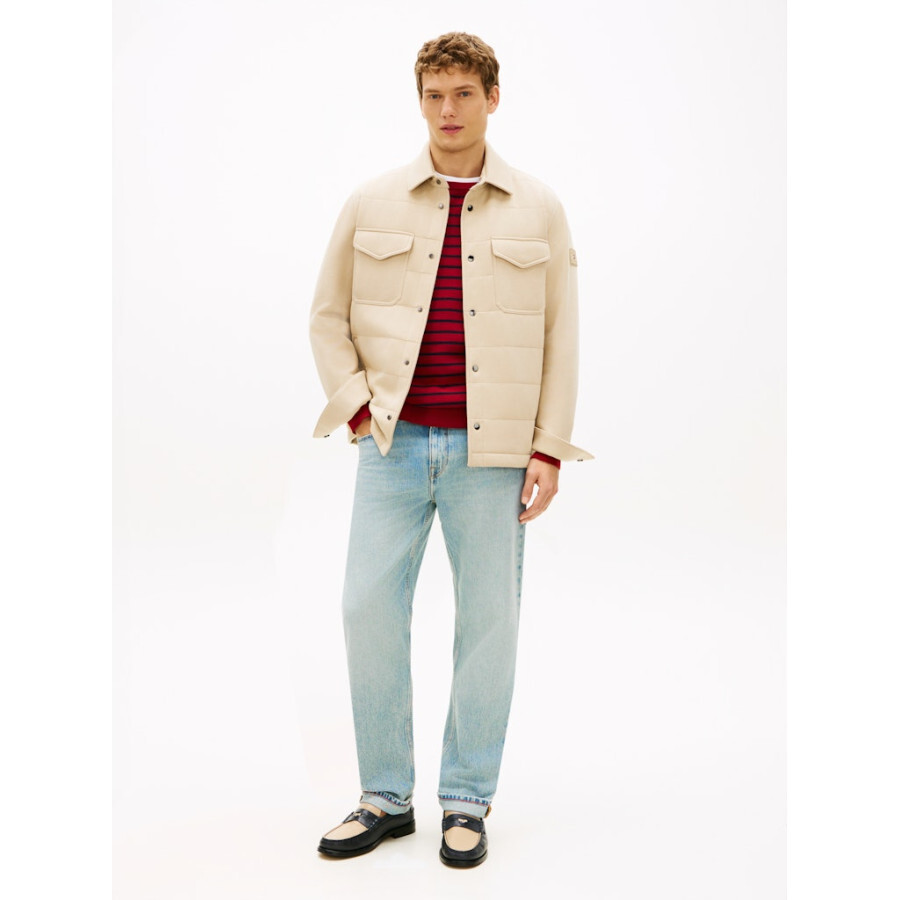 tommy hilfiger prechodna nezateplena bunda bezova ikonna