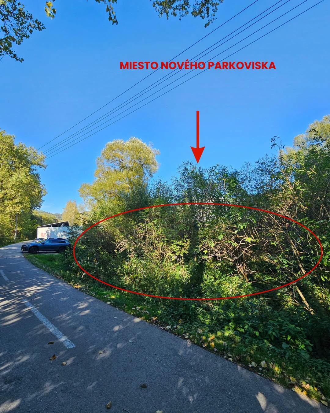 parkovanie pod oscadnicu vlakova zastavka