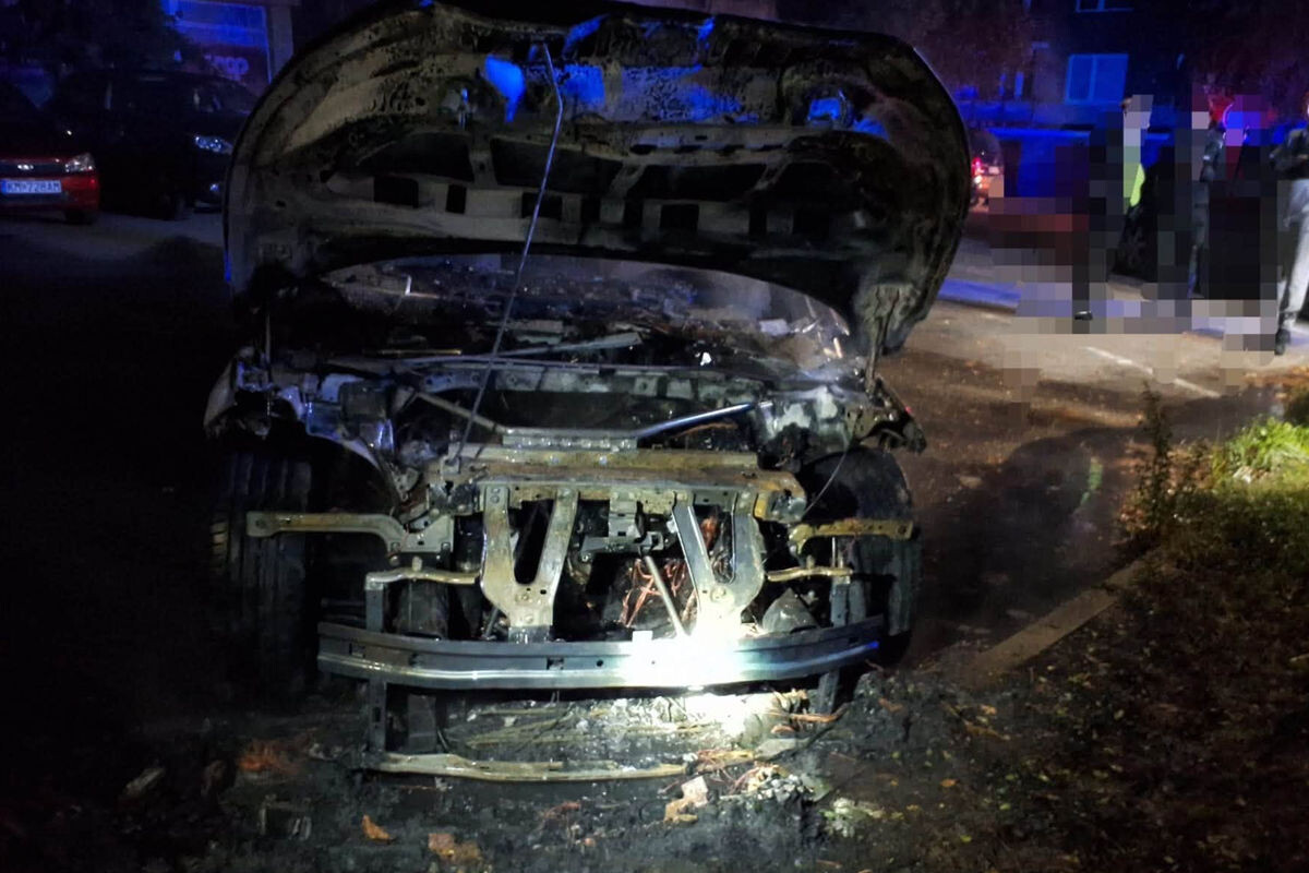 poziar auto knm