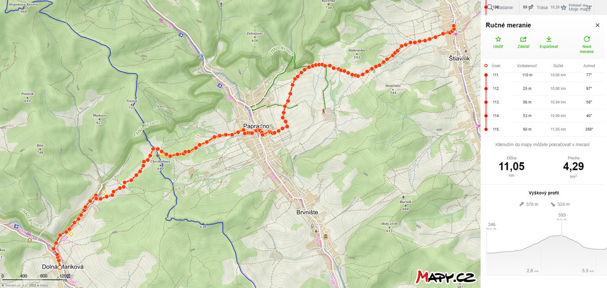 mapa javornicka brazda