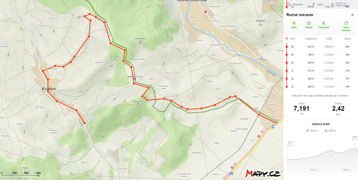 mapa vrsatske predhorie