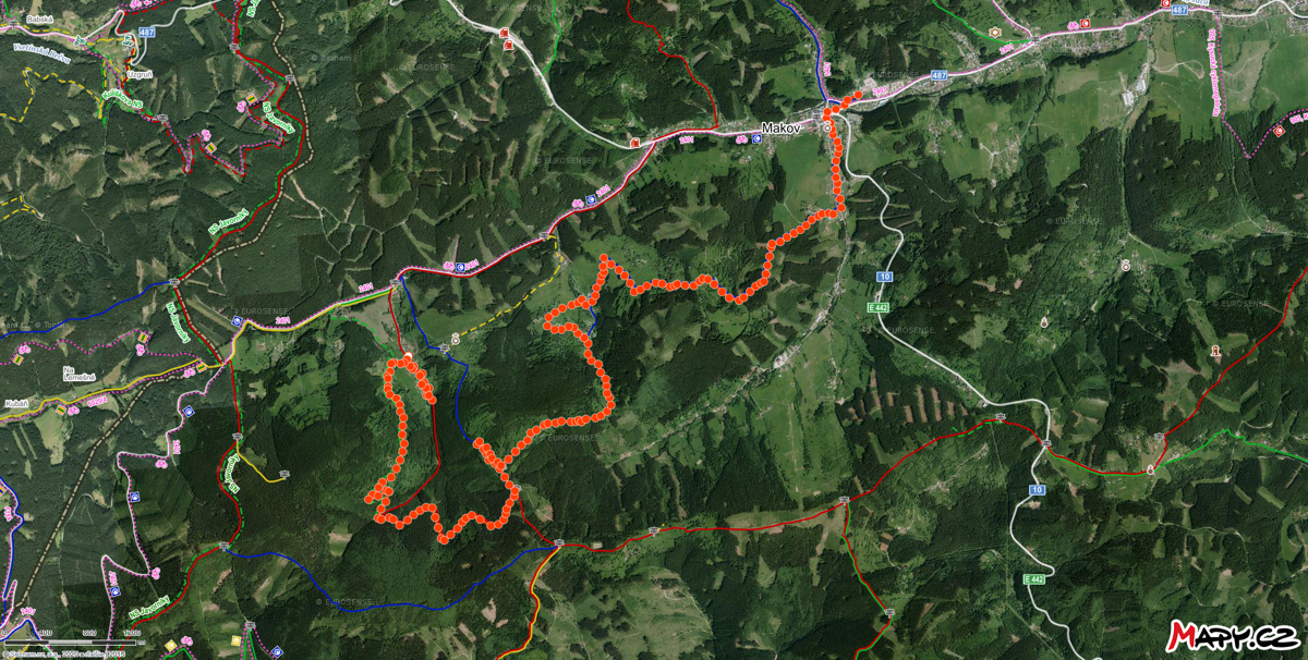 mapa makov kopanice